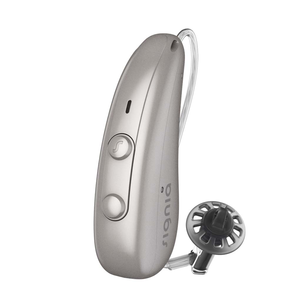 Signia Pure Charge&Go 7X Hearing Aids - Dark Champagne