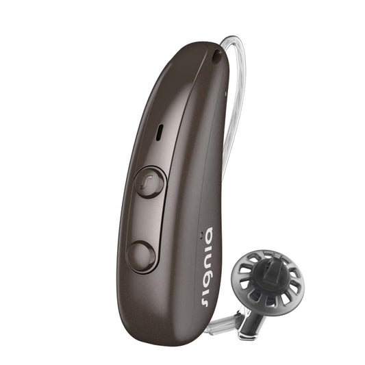 Signia Pure Charge&Go 7IX Hearing Aids - Deep Brown