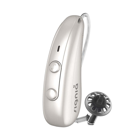 Signia Pure Charge&Go 7IX Hearing Aids - Pearl White