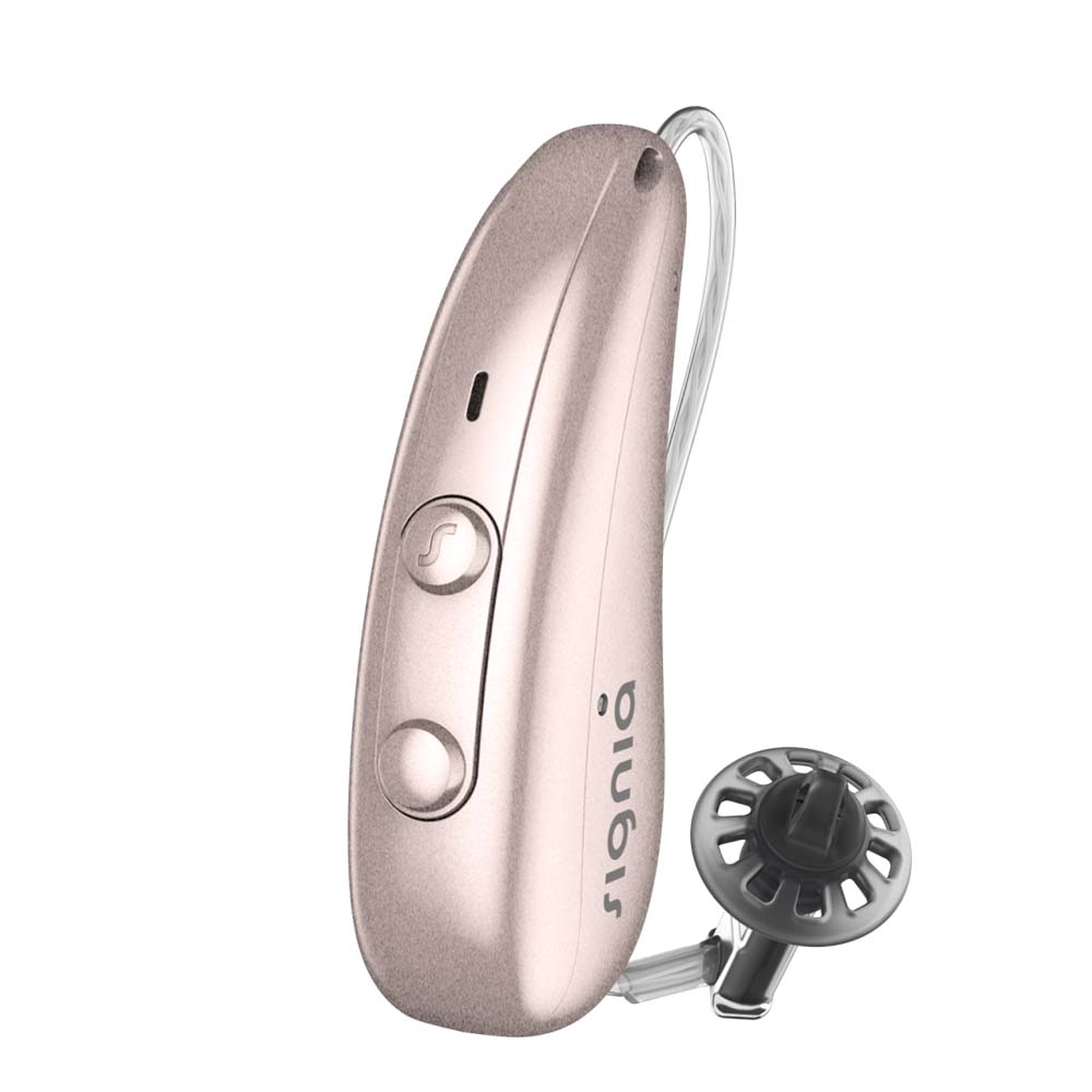 Signia Pure Charge&Go 7IX Hearing Aids - Rose Gold
